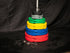 RUBBER COATED COLORED OLYMPIC PLATES: Rubber Plates, per Pair - Muscle D Fitness - Weights Pairs