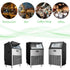Commercial Ice Maker, Freestanding Square Ice Cube Maker 265lbs/24h, 55lbs Storage Bin, Full Heavy Duty Stainless Steel Construction