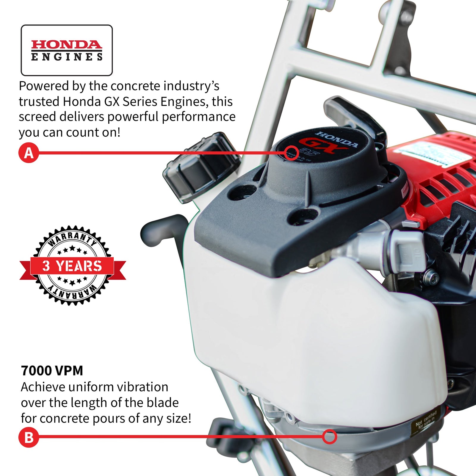Tomahawk PRO Series Honda Concrete Power Screed Dual Magnesium Blade Bundle (Choose 2 Boards)