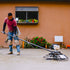 30" Portable Concrete Power Trowel with 18ft Bull Float Handle 37cc Engine