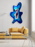 Contemporary Wall Art Mirrored Acrylic Blob