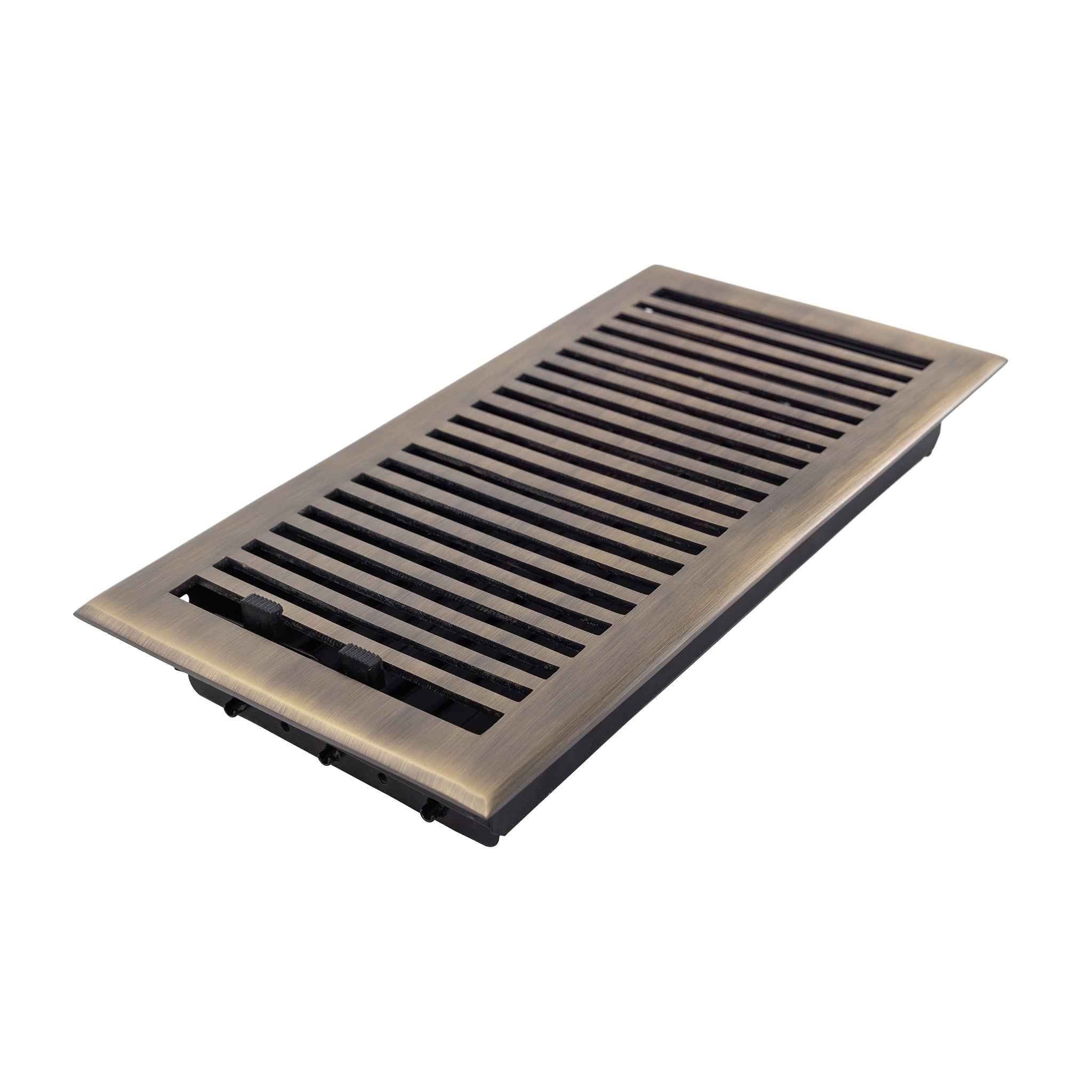 Cast Brass Contemporary Vent Covers - Antique Brass
