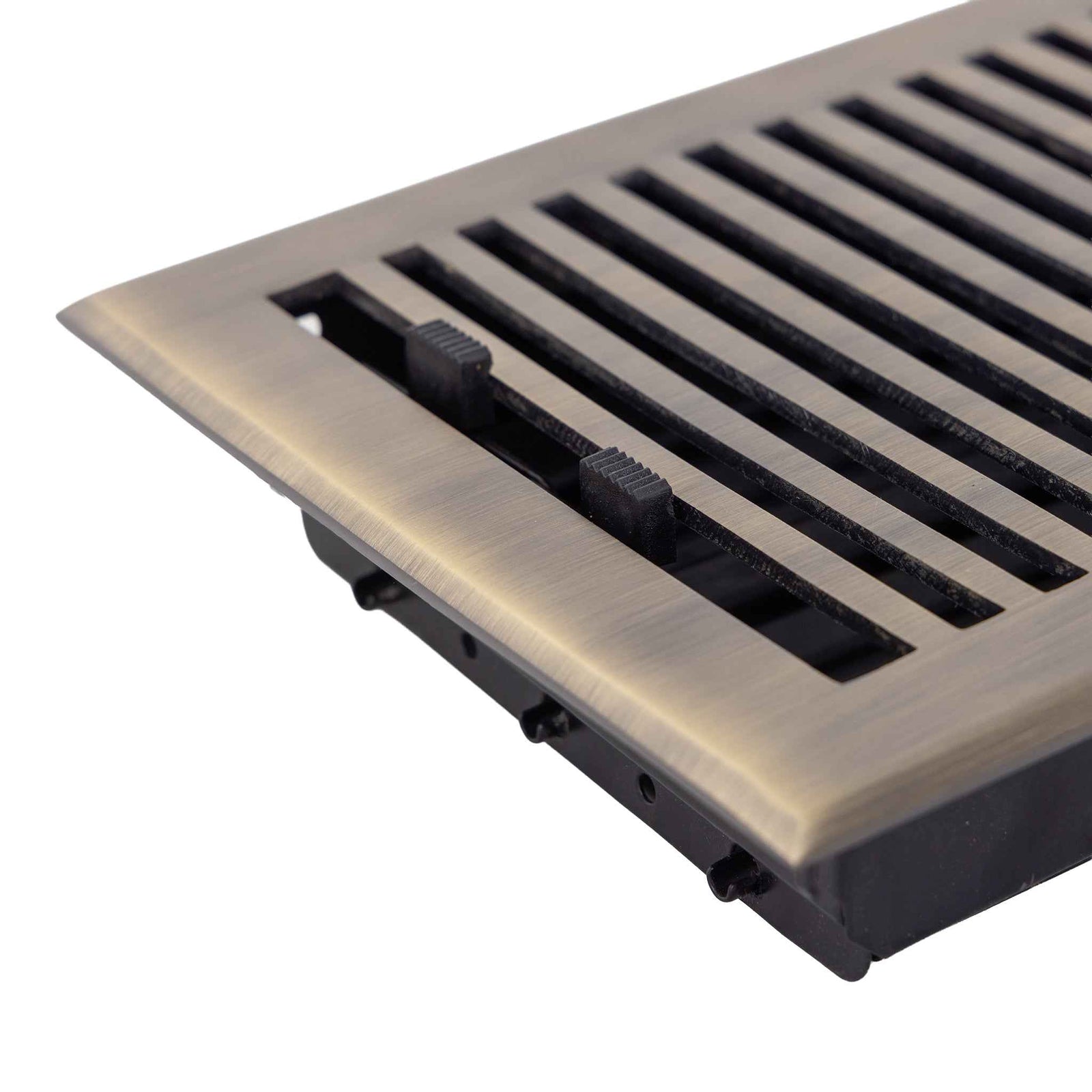 Cast Brass Contemporary Vent Covers - Antique Brass