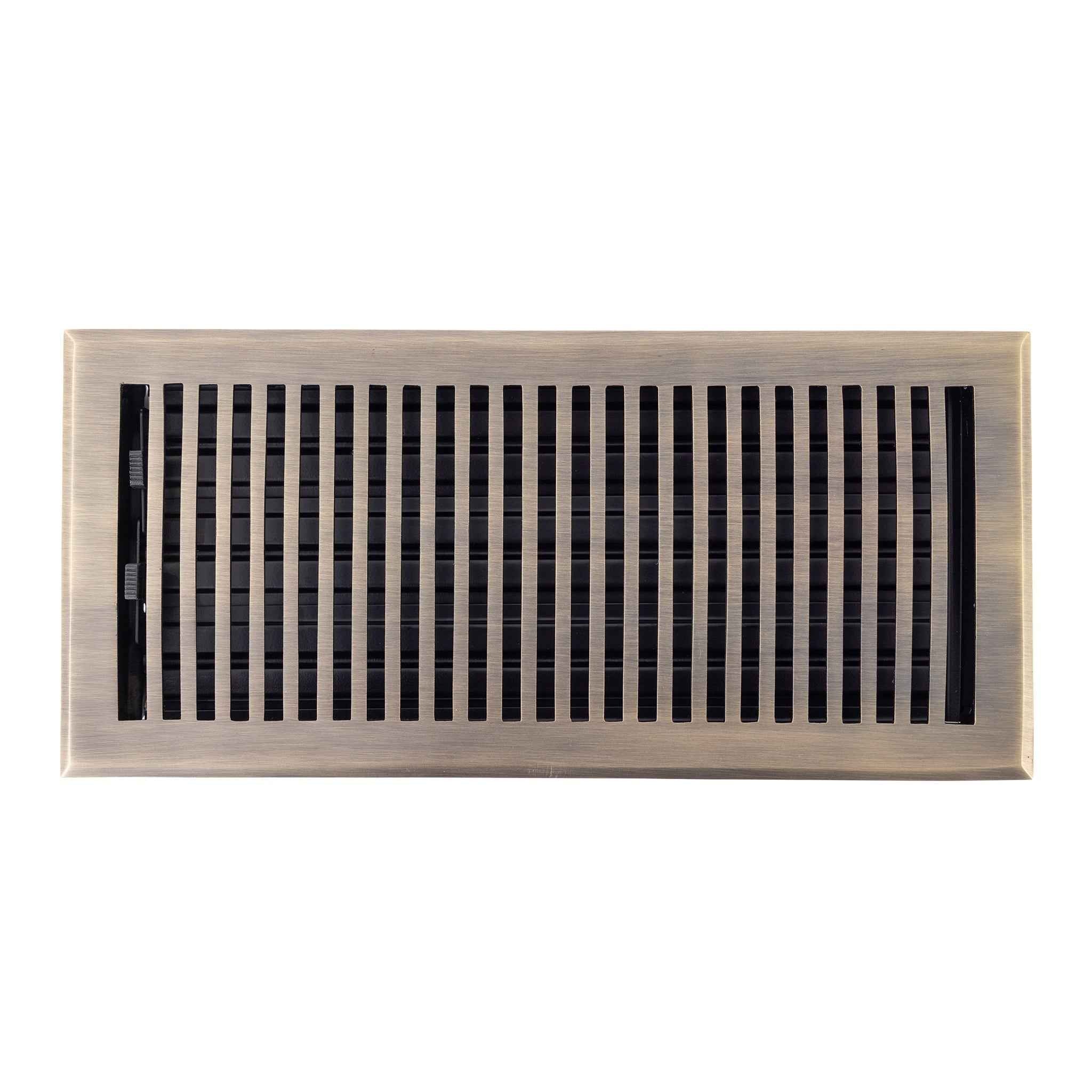 Cast Brass Contemporary Vent Covers - Antique Brass