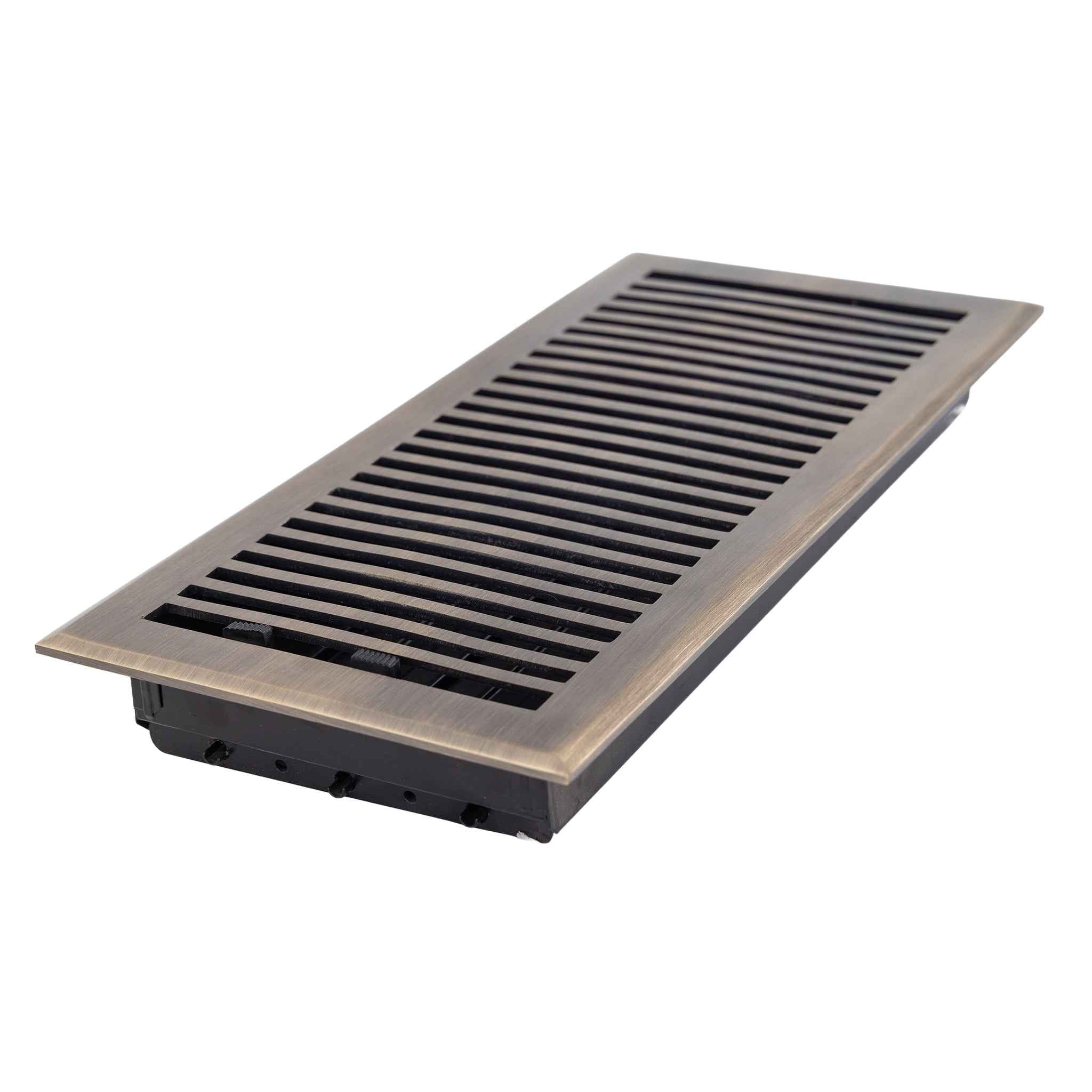 Cast Brass Contemporary Vent Covers - Antique Brass