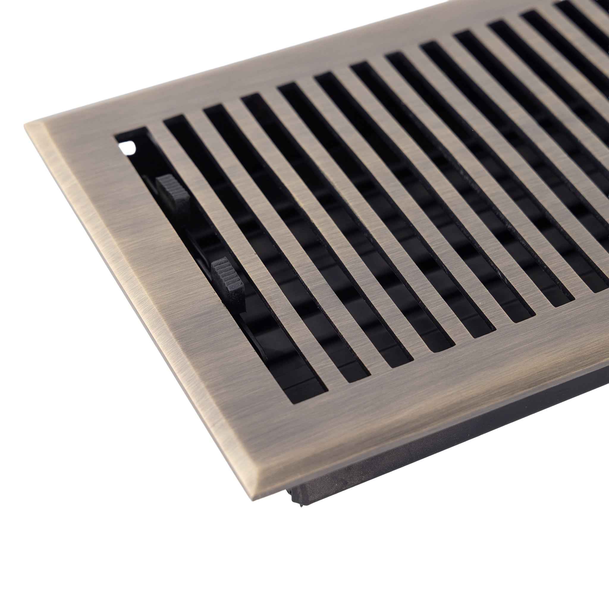 Cast Brass Contemporary Vent Covers - Antique Brass