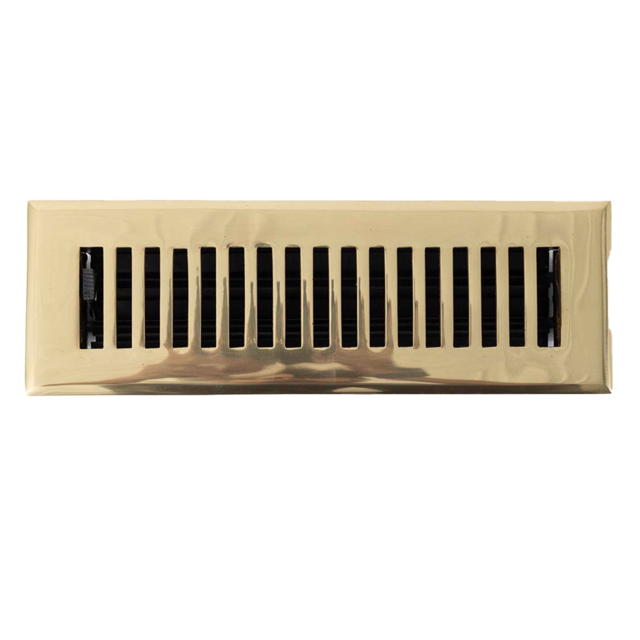 Cast Brass Contemporary Vent Covers - Polished Brass