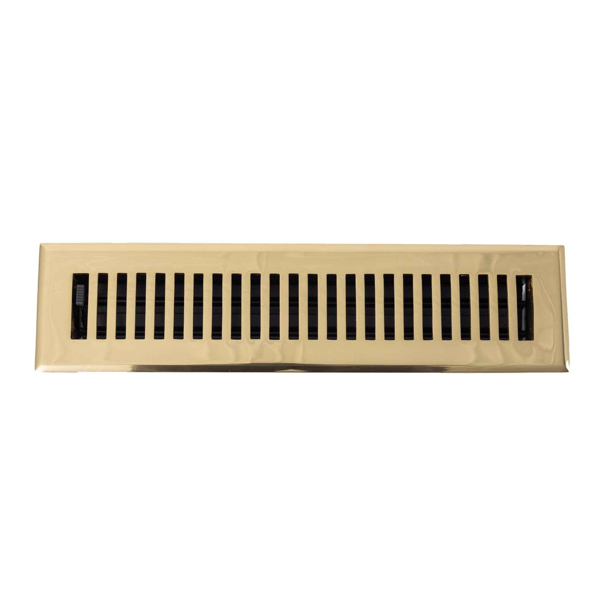Cast Brass Contemporary Vent Covers - Polished Brass