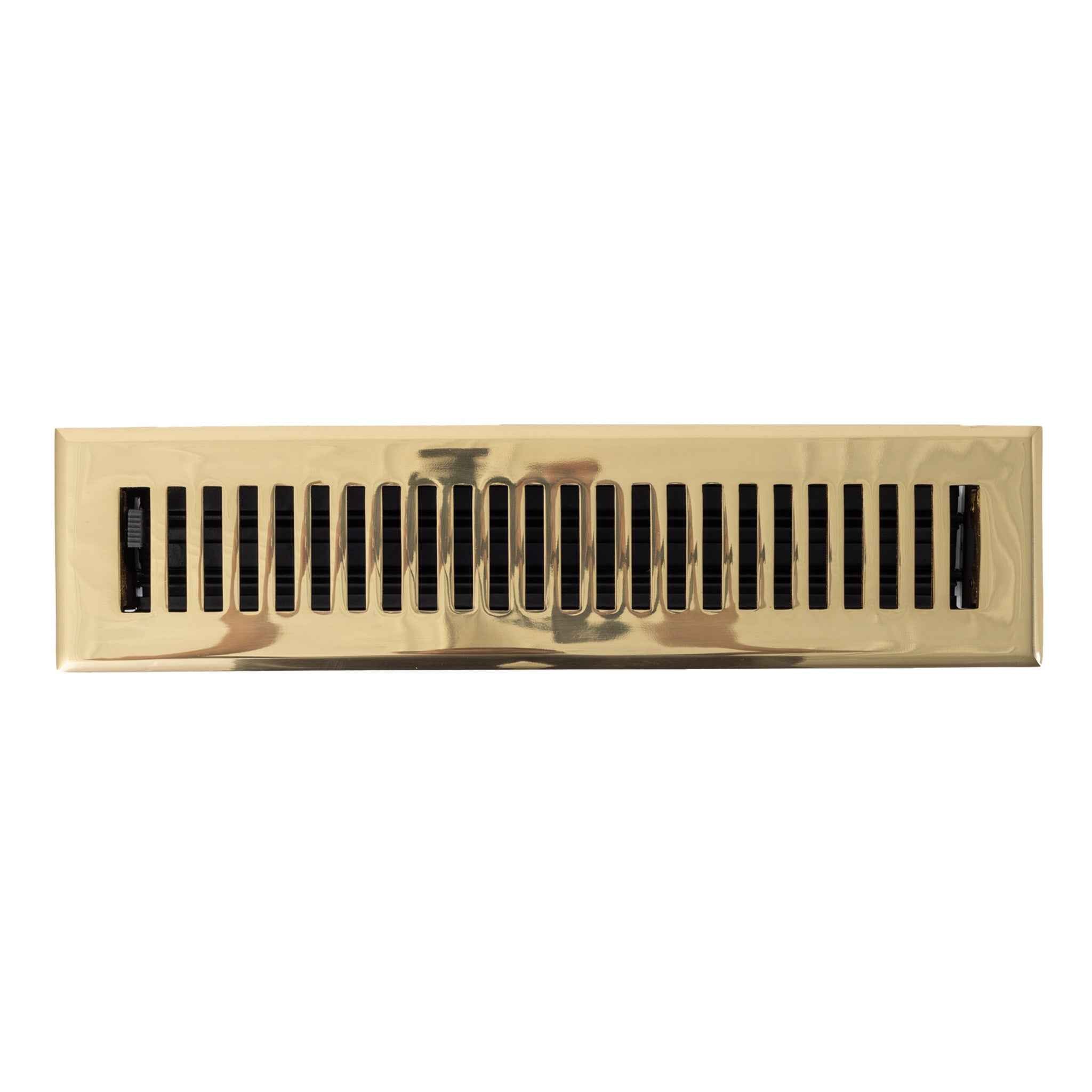 Cast Brass Contemporary Vent Covers - Polished Brass