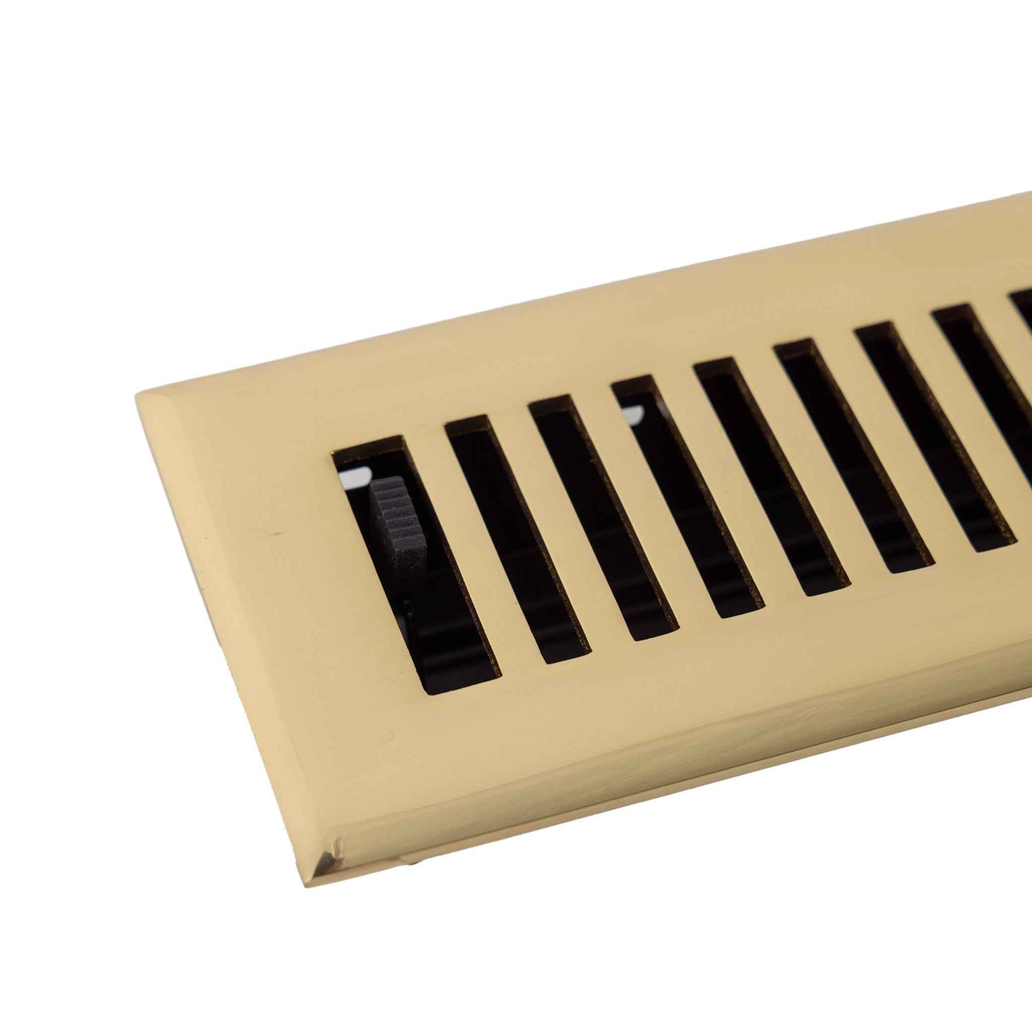 Cast Brass Contemporary Vent Covers - Polished Brass