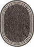 Coonamble Bordered Antrasit Outdoor Rug