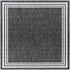 Coonamble Bordered Antrasit Outdoor Rug