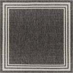 Coonamble Bordered Antrasit Outdoor Rug