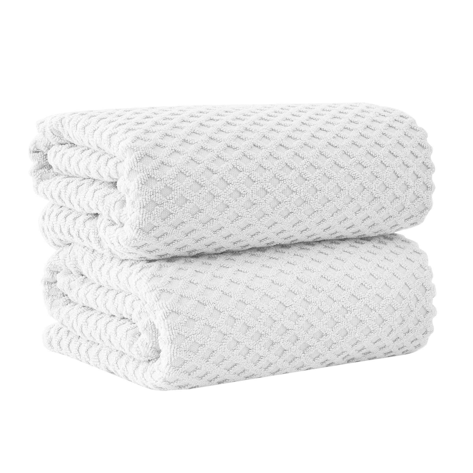 Cotton Diamond Waffle Weave Bath Towel Set - Grayson Collection