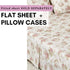 DaDa Bedding Hint of Mint Dainty Cottage Floral Roses Cotton Flat Sheet Only w/ Pillow Case (3036)