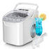Kismile Ice Makers Countertop with Handle,8 Cubes in 6 Mins,Portable Ice Machine with Self-Cleaning for Home 58012RIM0