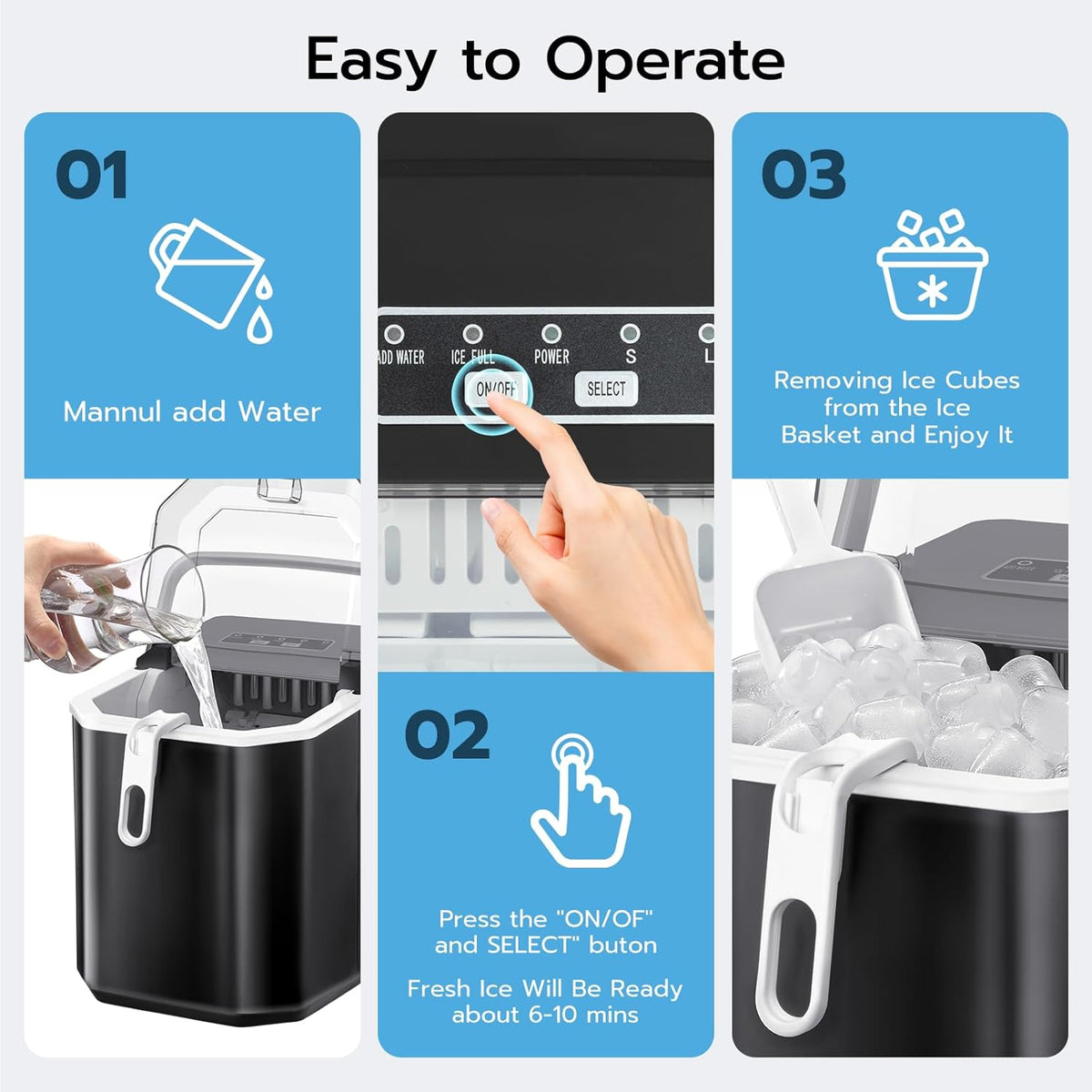 Countertop Ice Maker Z5812B\Z5822G\58012RIM0