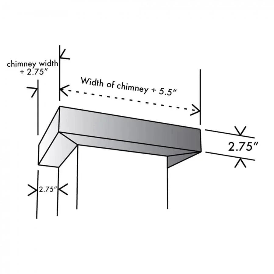 Crown Molding 6 Wall Range Hood Stainless, CM6-455/476/477/667/697