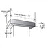 ZLINE Vented Crown Molding Profile 6 for Wall Mount Range Hood, CM6V-300W