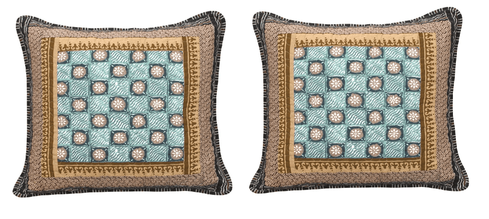 DaDa Bedding Set of Two Gallery of Roses Bohemian Cushion Covers - 2-PCS - 18