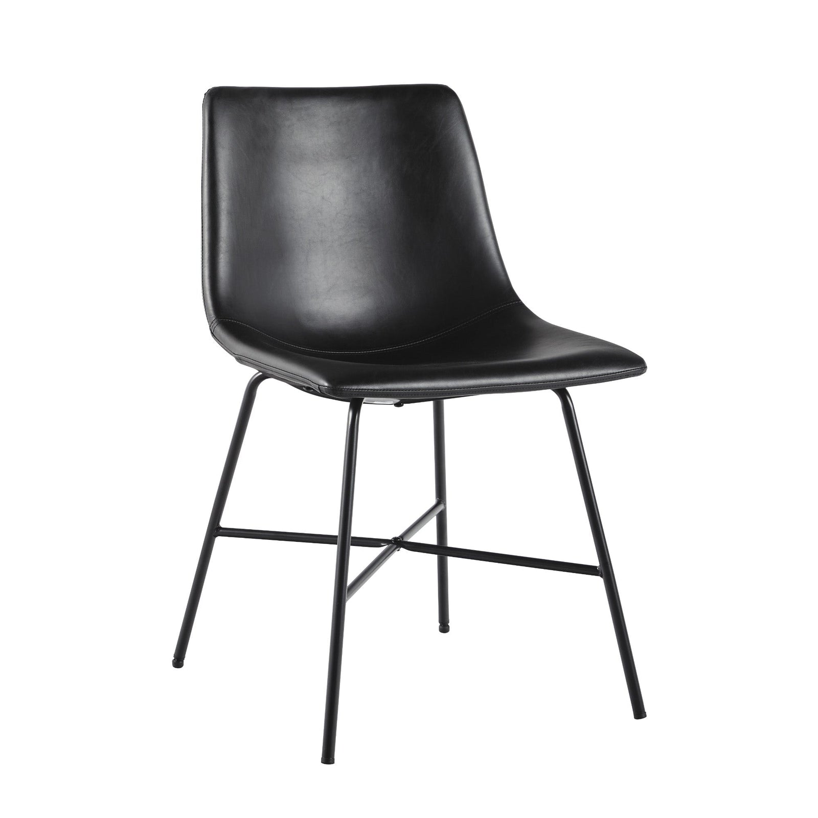 Xuma Urban Industrial Faux Leather Seating Collection (Dining Chair or Counter Stool), Set of 2