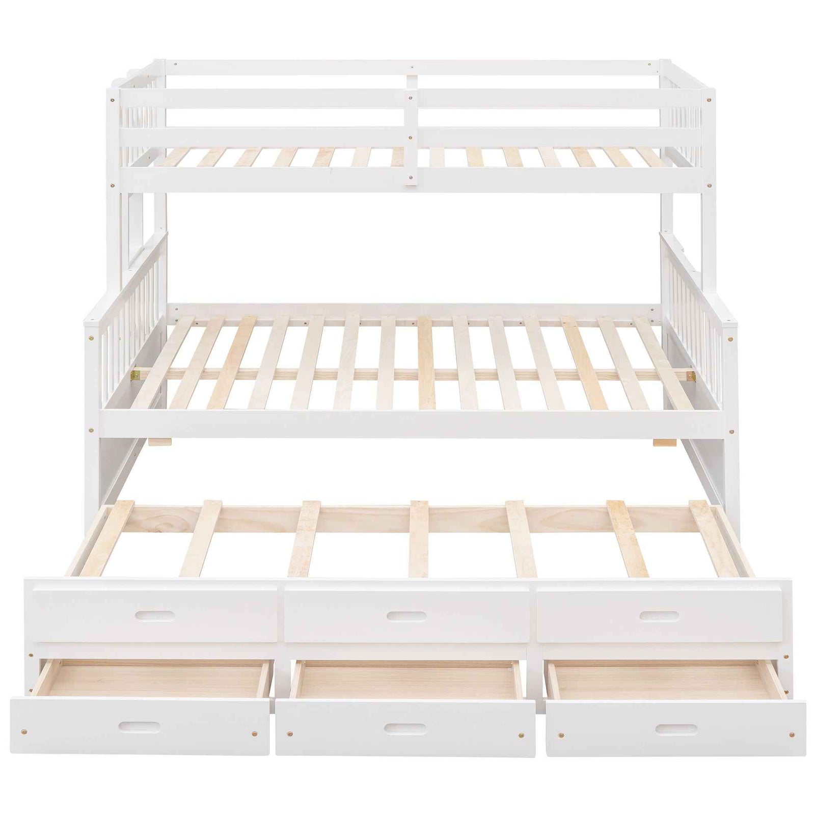 Bunk Bed With Twin Size Trundle And Drawers