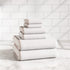 Cotton Border-Stitched 6-Piece Towel Set - Valery Collection
