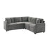 Modern L Shaped Sectional Sofa Bed With Hidden Storage Upholstery