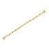 14K Yellow Gold 7.50 Cttw Princess and Baguette Diamond Geometric Link Bracelet