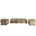 Elegant Oversized Sectional Sofa Set With Deep Seats And Flexible Layout