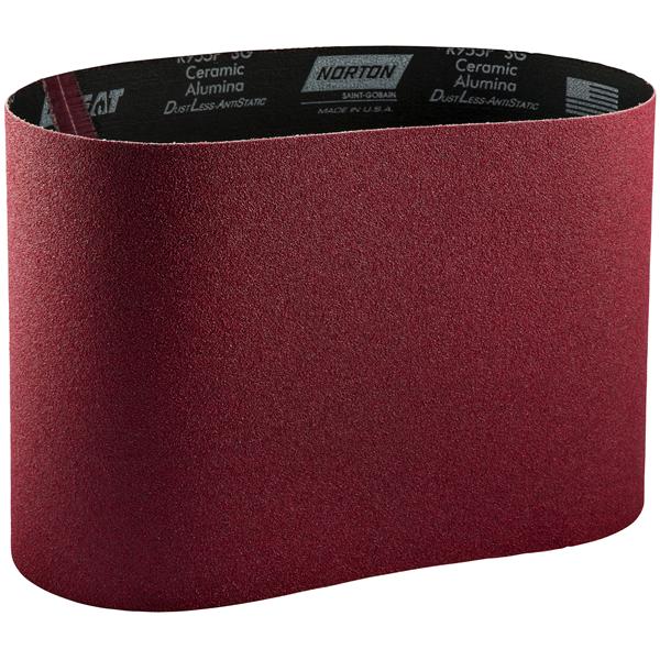 Norton Red Heat Floor Sanding Belts 8" X 19" 100 Grit Box of 10