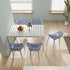 4 Pack Lounge Chair Set With Long Table