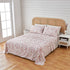 4 Piece Watercolor Floral Microfiber Sheet - Delia Collection