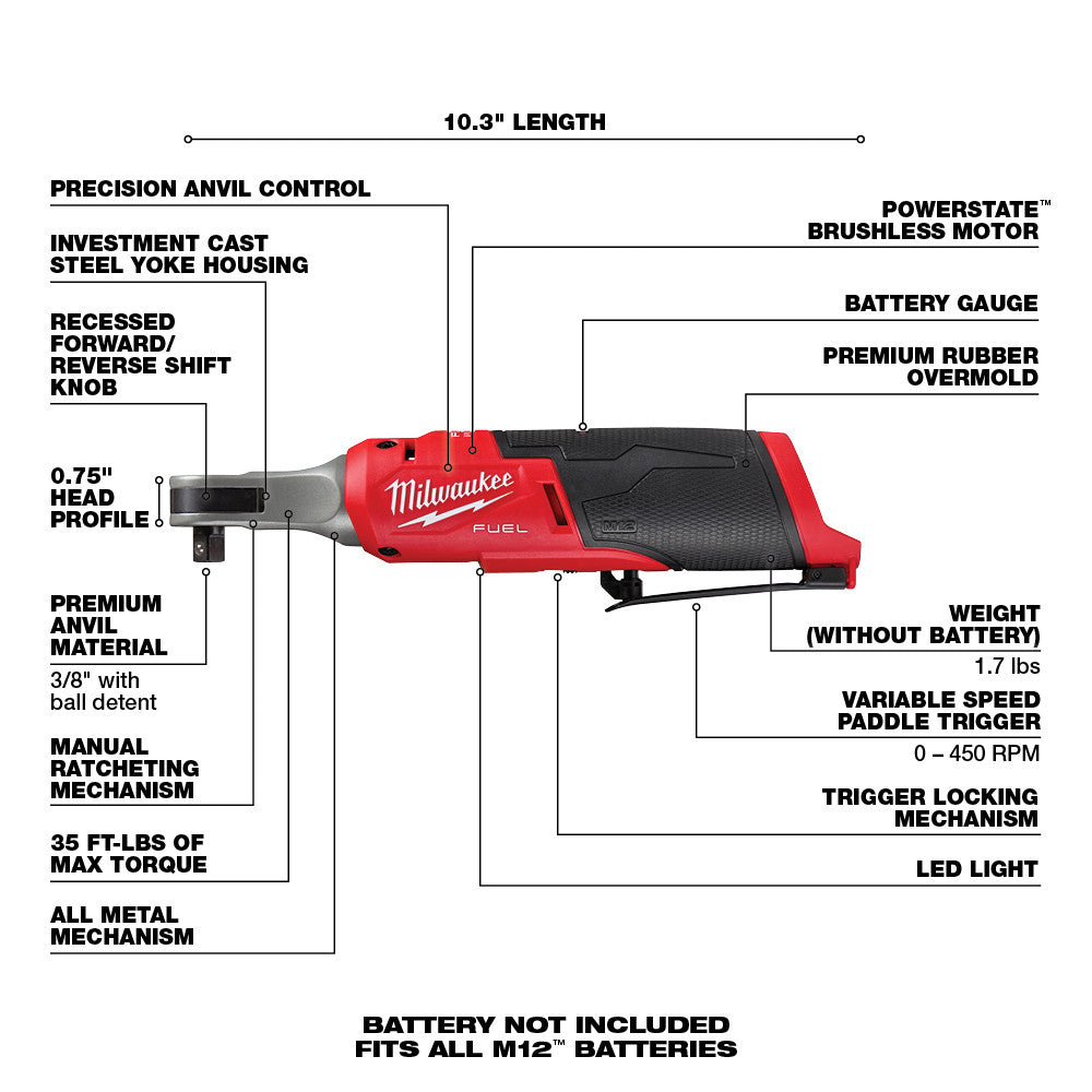 Milwaukee 2567-20 M12 FUEL™ 3/8