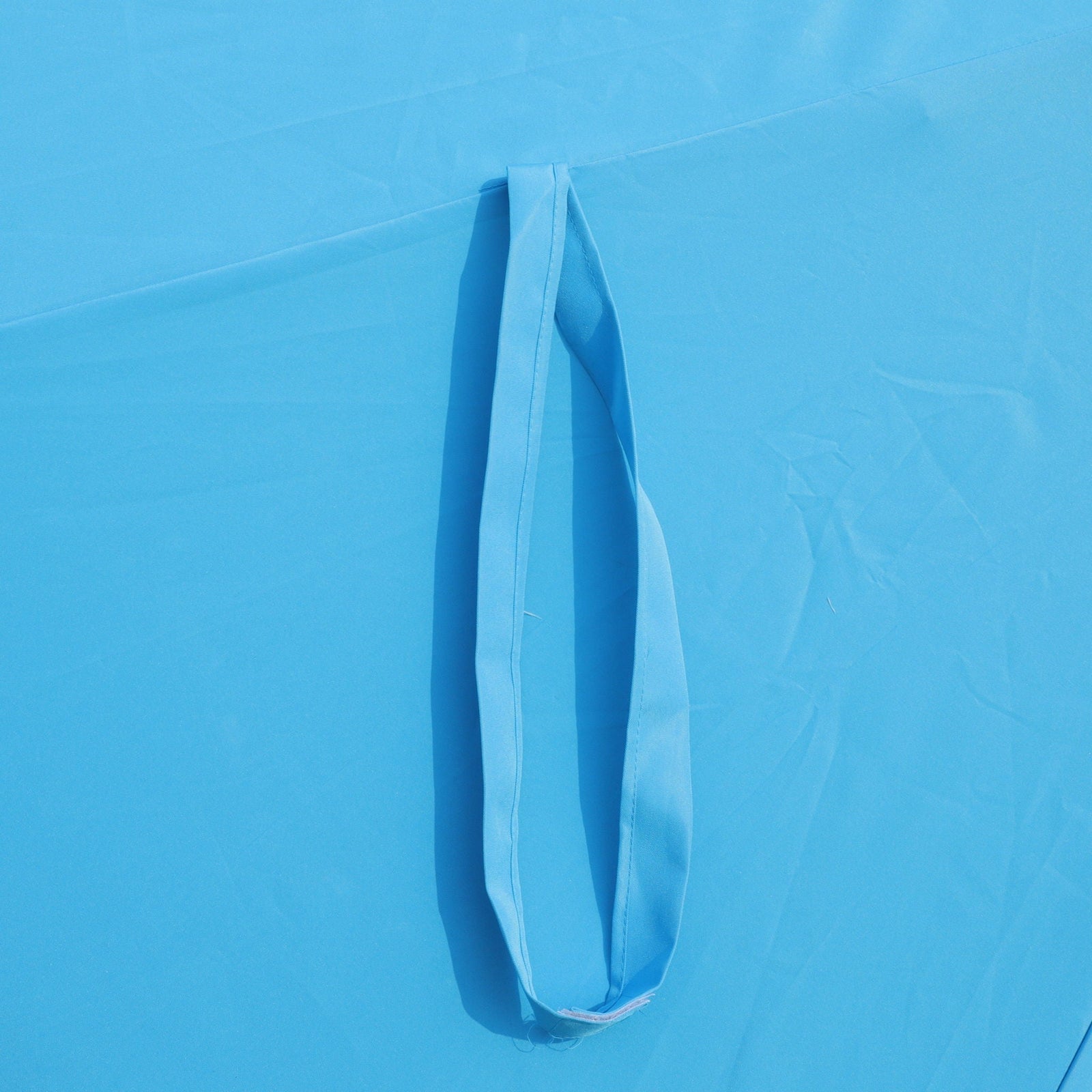 Double- Sided Outdoor Market Umbrella With Lights And Base