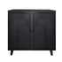 2 Door Accent Cabinet Storage Cabinet With Adjustable Shelf - Black