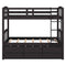 Bunk Bed With Trundle And Drawers, Arched Headboard And Footboard