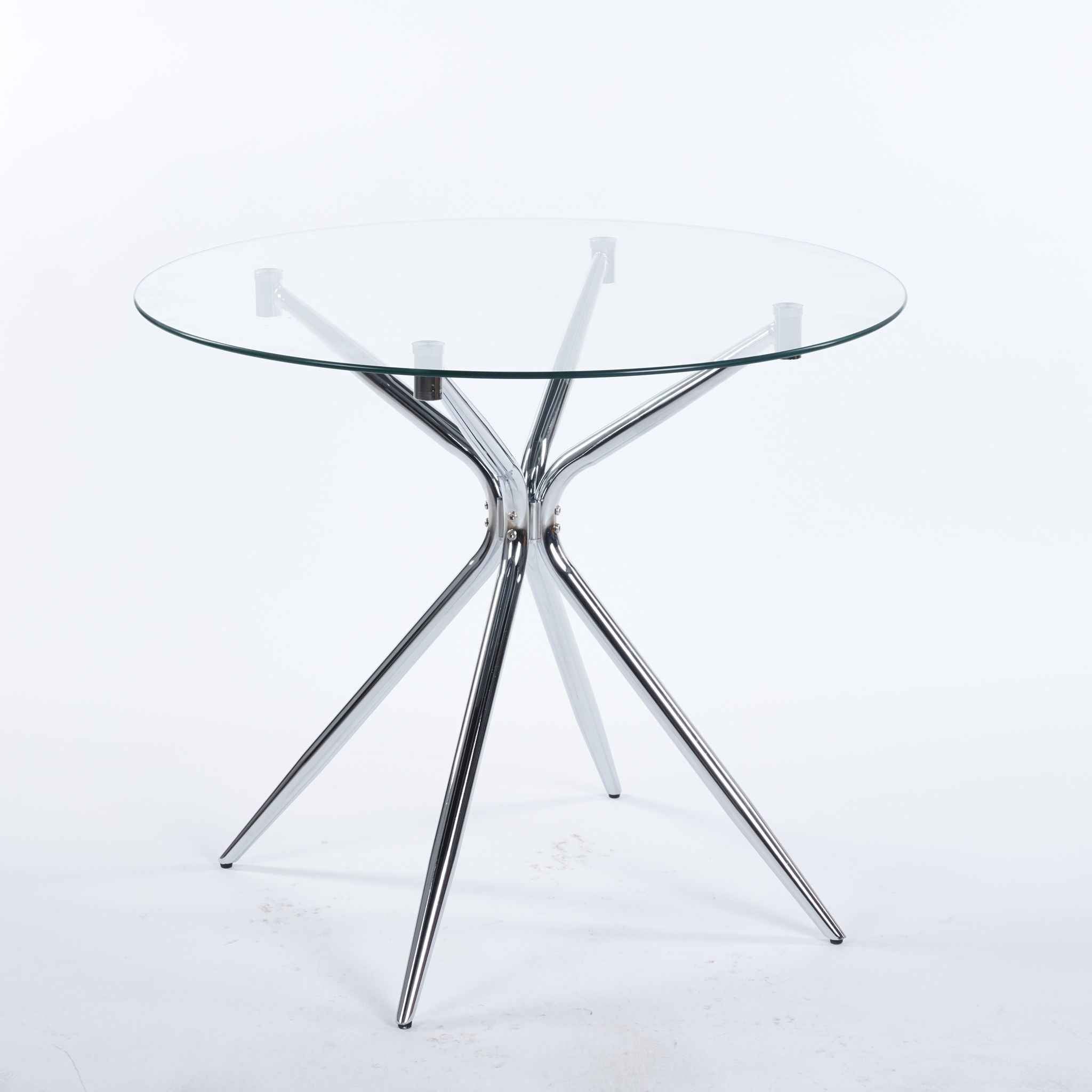 Compact Dining Table With Glass Top