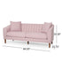 Contemporary 3 Seater Sofa with Plush Accents - Fabric
