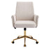 Ergonomic Mid-Back Office Chair With Gold Base