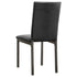 Garza Upholstered Dining Side Chair Dark Brown (Set of 2)