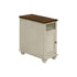 Accent End Table, Storage, Traditional - White
