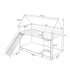 Twin Over Twin House Bunk Bed With Ladder And Slide