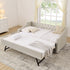 Upholstered Daybed With USB Charging & Pull Out Bed