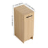 Slim Freestanding Bathroom Storage Cabinet - Light Oak