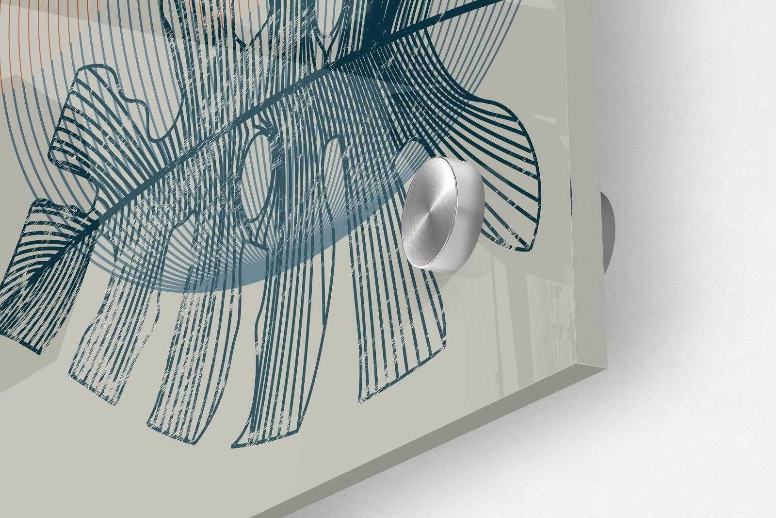 Botanical Pattern Set of 3 Prints Modern Wall Art Modern Artwork