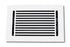 Cast Aluminum Linear Bar Vent Covers - White