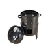 Outdoor Double-Layer Grill Charcoal Wood Fired Braising and Smoking Stove