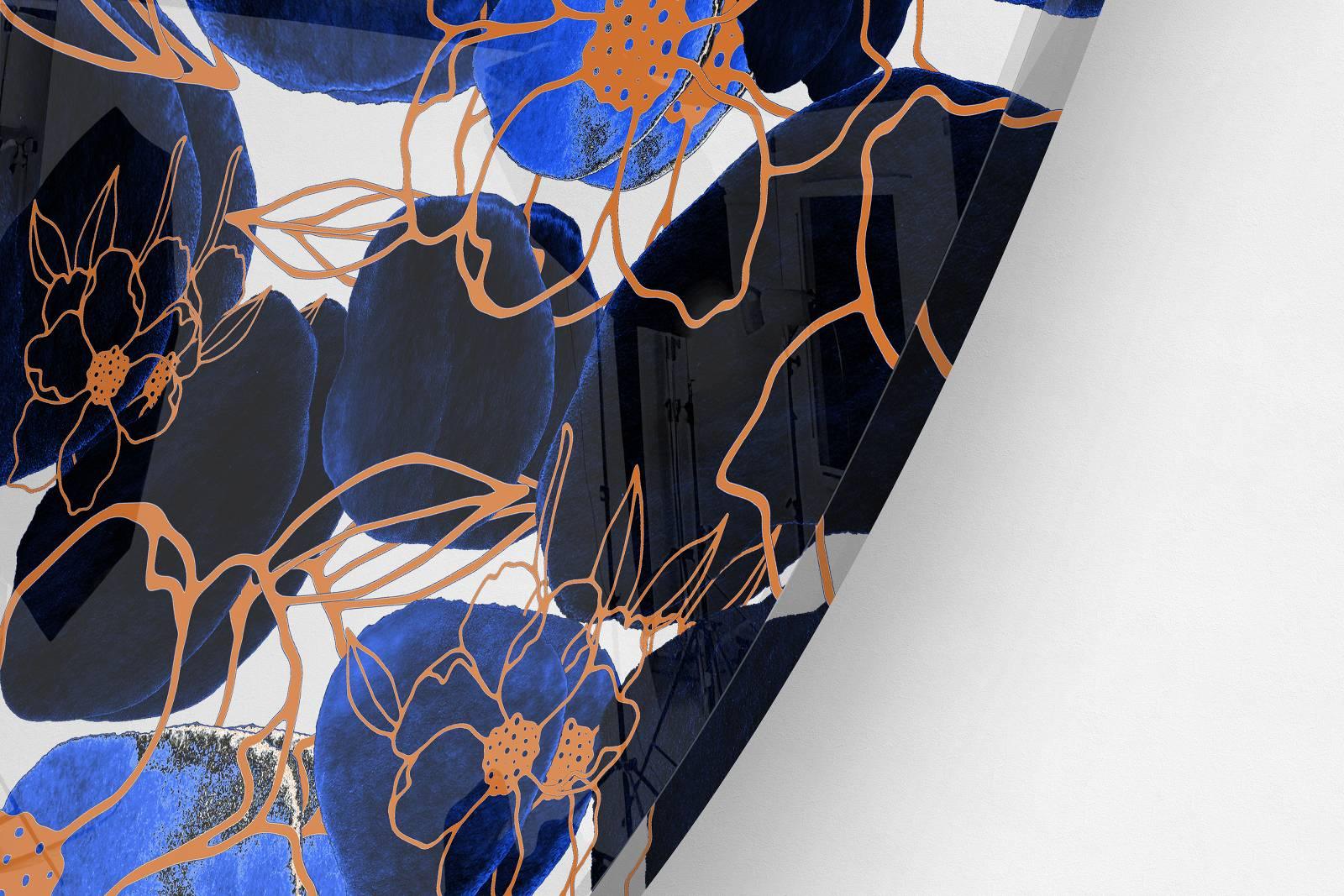 Dark Pattern Printed Transparent Acrylic Circle