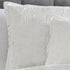 Turin 7 Piece White Crinkle Velvet Queen Comforter Ensemble